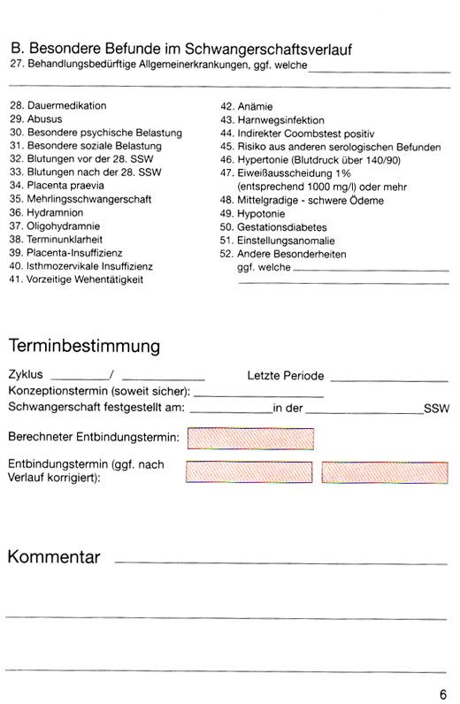 Fod normwerte mutterpass ku FL Mutterpass,